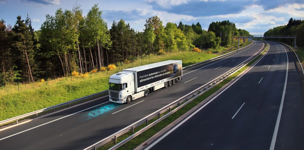 Truck transportation on the road